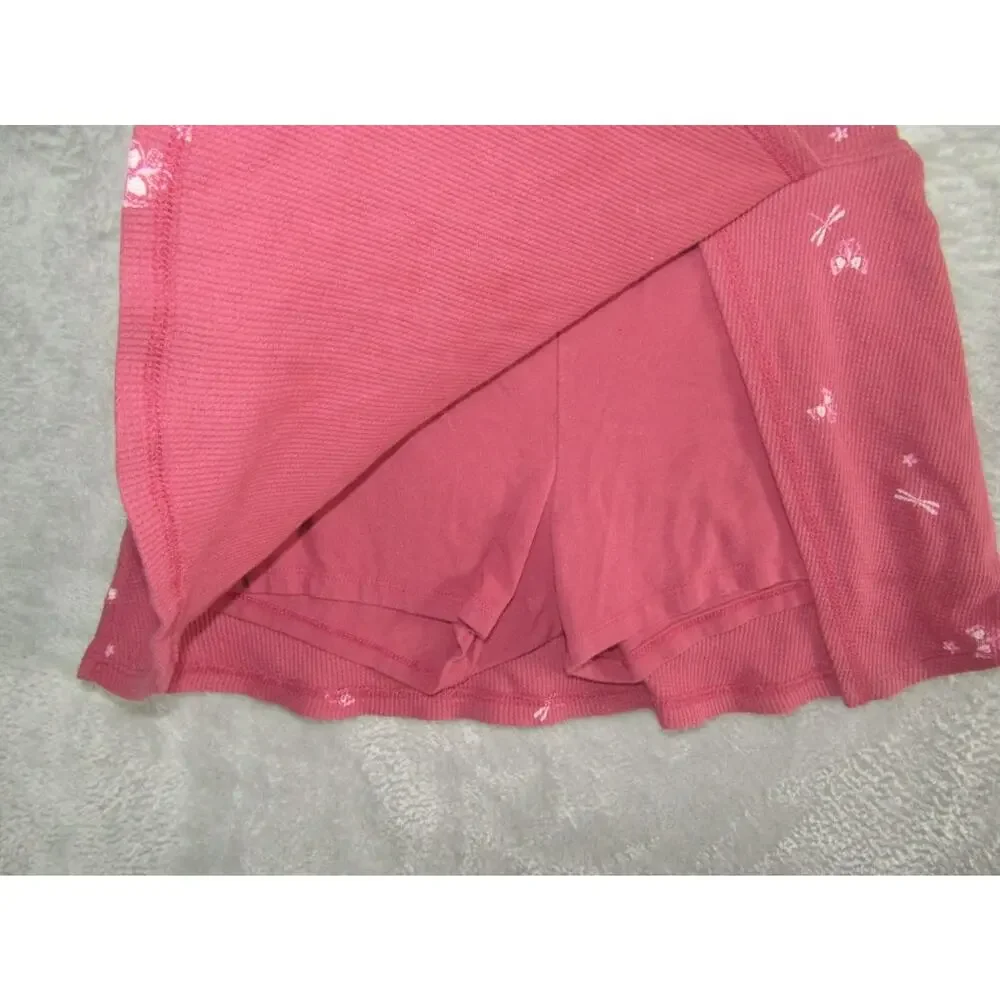 VTG Y2K OshKosh B’gosh Girls Skort Shorts Pink Floral Bow Print Size‎ 10A